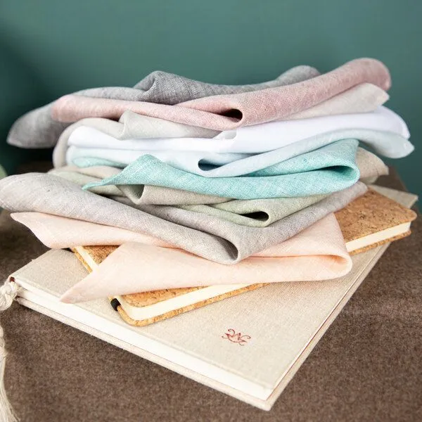 nahtur-design nahtur-design Brillenputztuch aus Bioleinen waschbar 25x25 cm, Rose_05 (rosa), – Produktbild 5 von 5