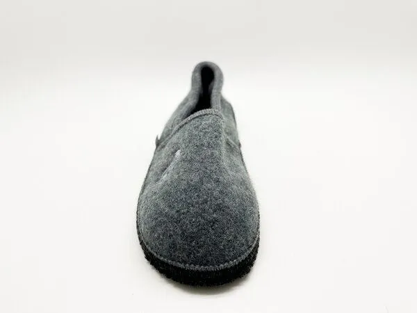 thies "thies ® Mountain Wool Home Slipper" aus reiner, ökologischer Schurwolle, made in Austria, Grey (grau), – Produktbild 3 von 4
