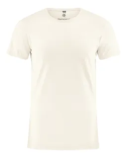 HempAge Hempage Herren vegan T-Shirt Slim Fit Cremefarben – Produktbild 1 von 1