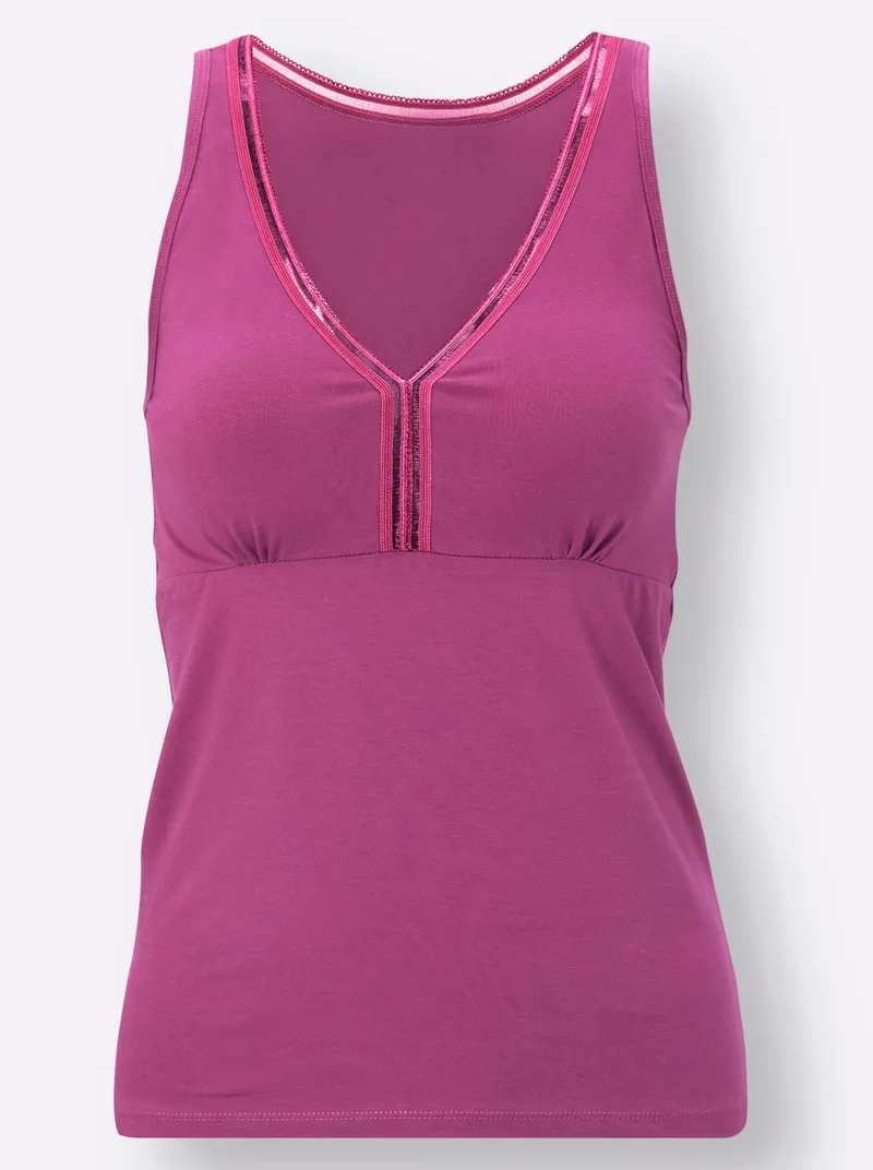wäschepur BH-Hemd magenta, Magenta, – Produktbild 1 von 3