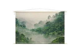 Bilderdepot24 Wandteppich modern Wald Tropisch Dschungel Natur grün, rechteckig, Höhe: 2.6 mm, großes Wandbild aus Natur-Baumwolle Wandbehang Stoffbild Tuch Wollseil – Produktbild 1 von 1