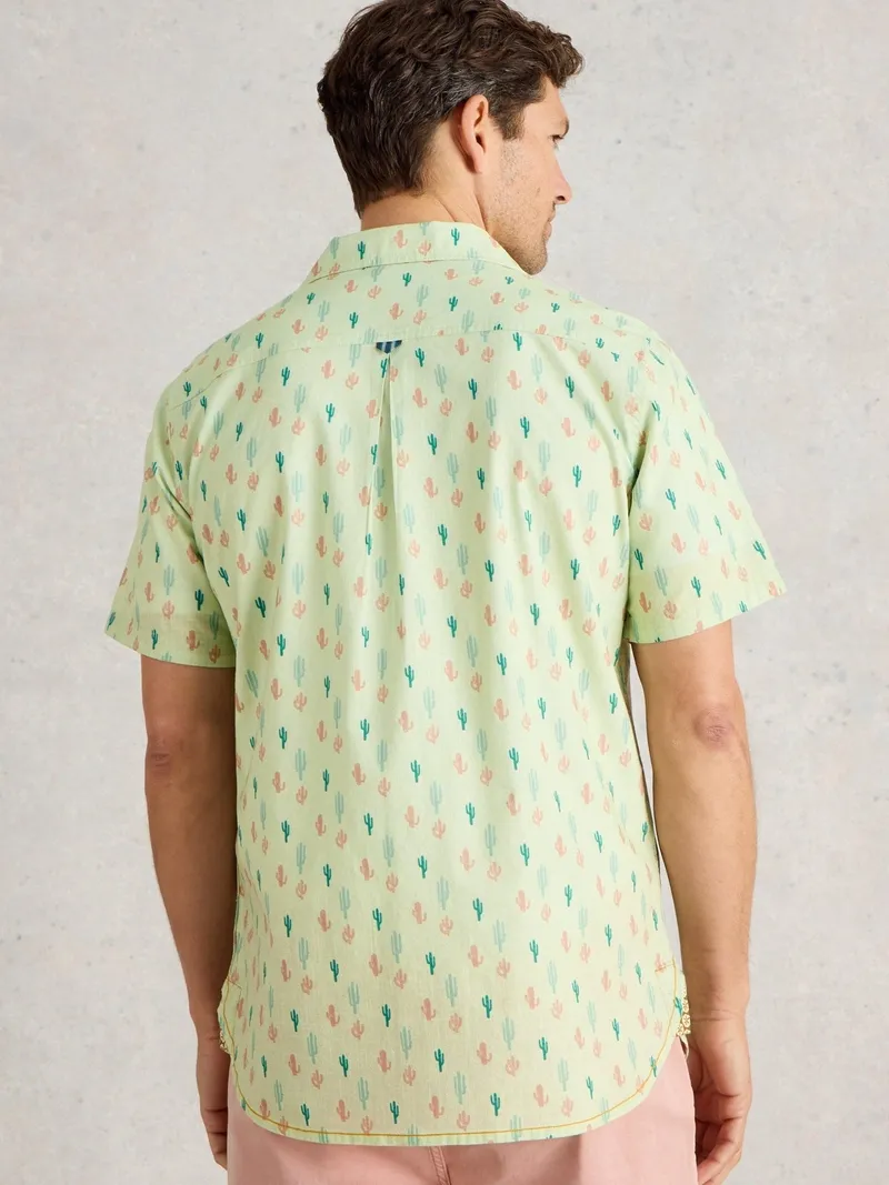 White Stuff Hemd Hayle mit Kakteenprint - M, Grün print, – Produktbild 4 von 4