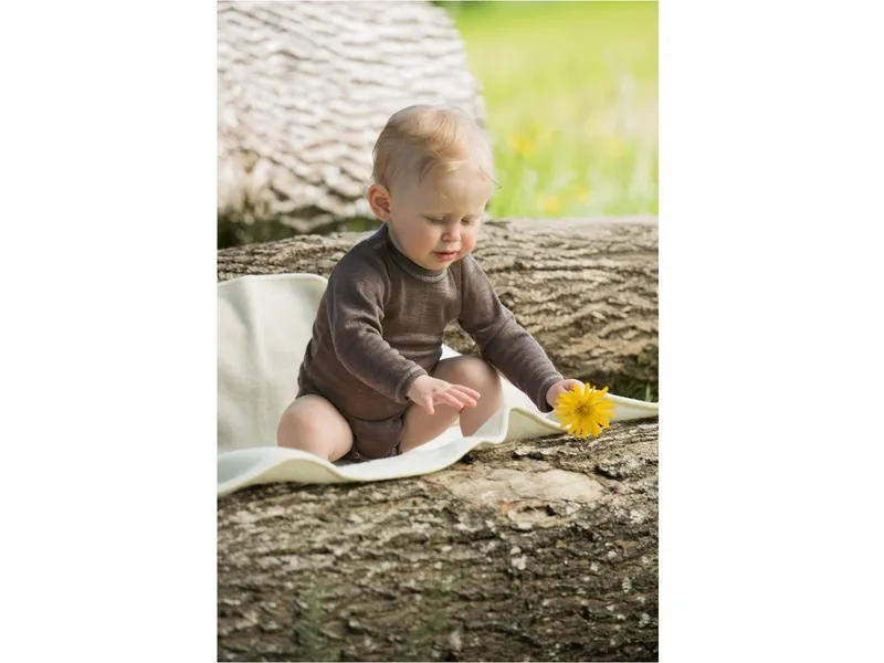 Engel natur Engel Natur Baby Body langarm walnuss Gr.74/80, Braun, – Produktbild 2 von 2