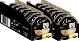 Cesar Cesar CESAR® Schale Senior 10+ mit Huhn und Reis 14 x 150g, Nassfutter für: Hunde – Produktbild 1 von 1