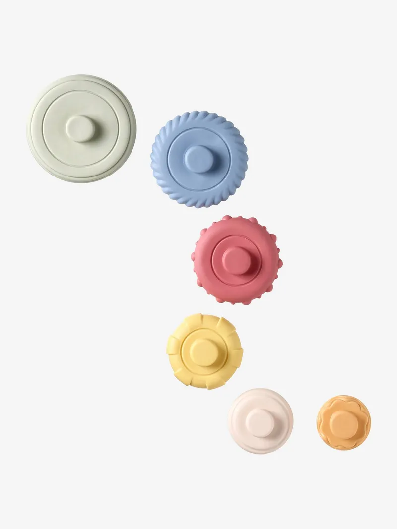 Vertbaudet Baby Sensorik-Stapelturm, Mehrfarbig, – Produktbild 3 von 4