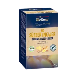Meßmer Meßmer Classic Moments Bio Süsser Ingwer, Kräutertee, Teebeutel im Kuvert, 2. Entnahmefach/displaytauglich, 36g – Produktbild 1 von 1