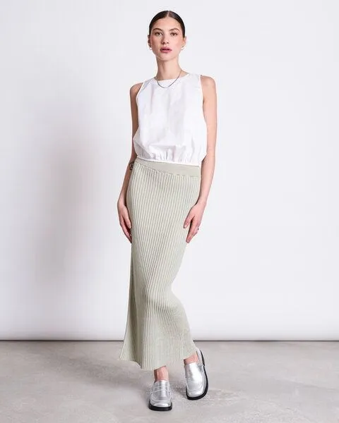 JAN N JUNE JAN N JUNE Midi Baumwoll Strick Rock EBBA GOTS, Vintage lace, – Produktbild 1 von 4