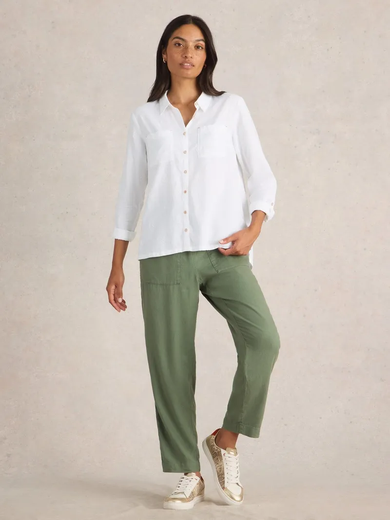White Stuff Bluse Sophie aus Bio-Baumwolle - 36, Blasses elfenbein, – Produktbild 1 von 4