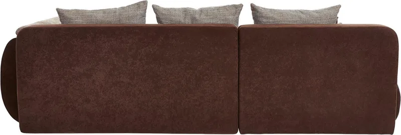Home affaire Ecksofa Imola, bequem, aktuelle Steppung im Sitz, L-Form, Breite 270cm, wahlweise mit Bettfunktion, Braun, – Produktbild 5 von 8