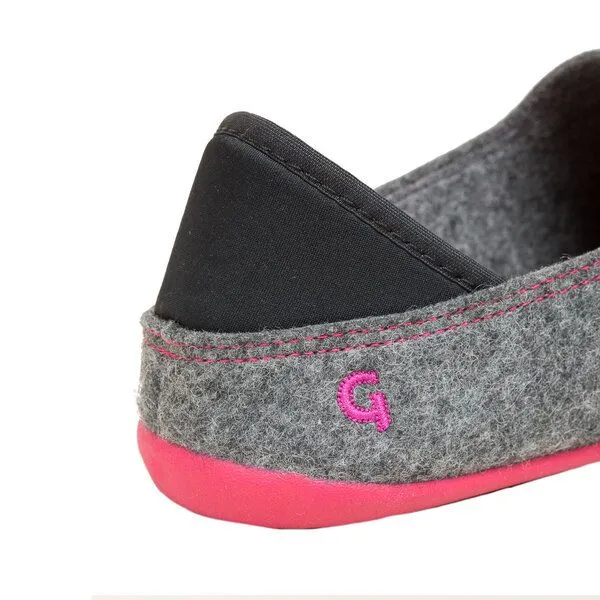 Gottstein Gottstein Wool Slip-On Pantoffel, Grau(grey/raspberry), – Produktbild 4 von 4