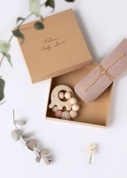NoniKids Berlin NoniKids Berlin NoniKids Geschenkebox *Petit Animals* rose I GOTS & Bio – Produktbild 7 von 8
