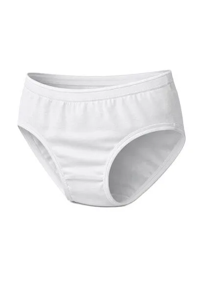 Haasis Bodywear Haasis Bodywear Damen Maxi Slip m. Glanzgummi, 3er Pack, Bio Baumwolle, Weiss, – Produktbild 2 von 4