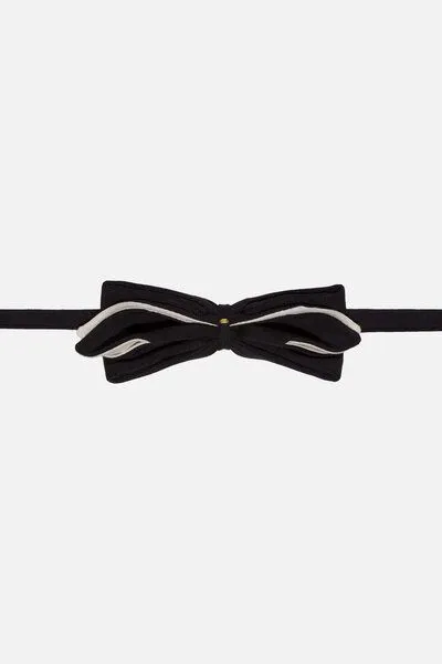 SHIPSHEIP SHIPSHEIP BOW WIDE - Fliege aus Bio-Baumwolle, Schwarz, – Produktbild 1 von 1