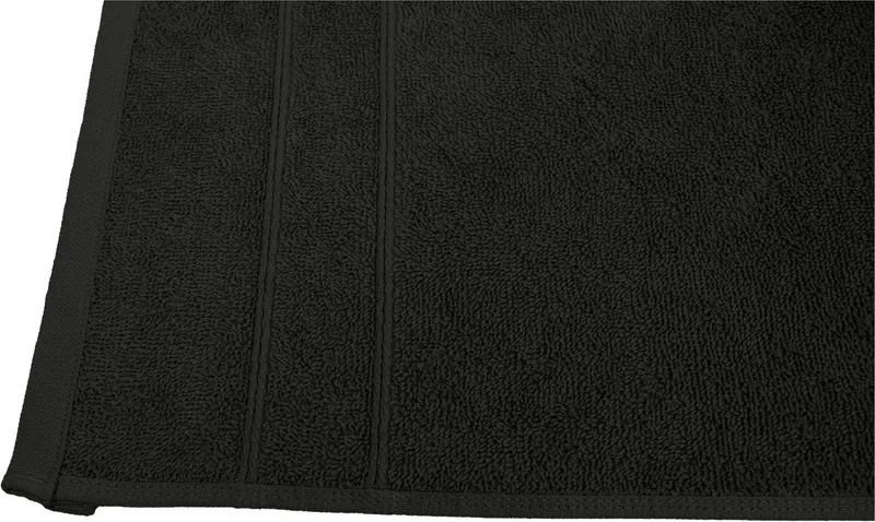 OTTO home Handtuch Set Inga, 3 Qualitäten, Duschtücher, Handtücher, Gästetücher, Seiftücher, Walkfrottier (10-St), Handtücher mit feiner Bordüre, 100% Baumwolle, Schwarz, – Produktbild 8 von 8