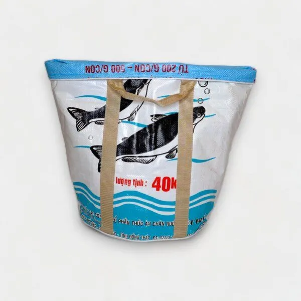 REFISHED fair fashion REFISHED fair fashion WÄSCHEKORB, #fish weiß, – Produktbild 2 von 3