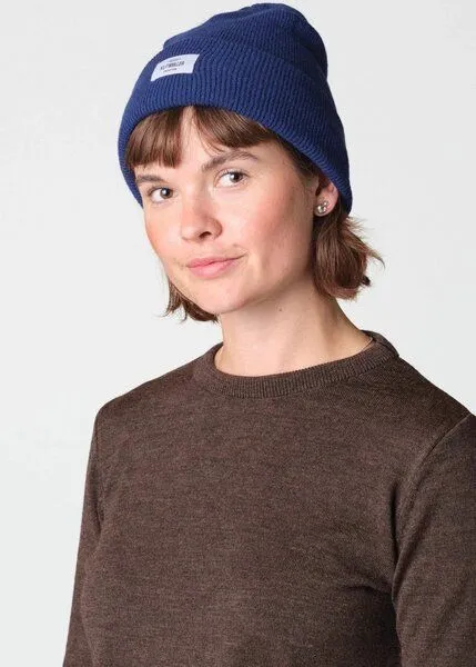 Klitmøller Collective Klitmøller Collective Rib Beanie aus mulesingfreier Merinowolle, Surf blue, – Produktbild 4 von 4