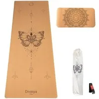 Divasya Divasya Yoga-Support-Set: Kork-Yogamatte & Yoga-Pad – Produktbild 1 von 1