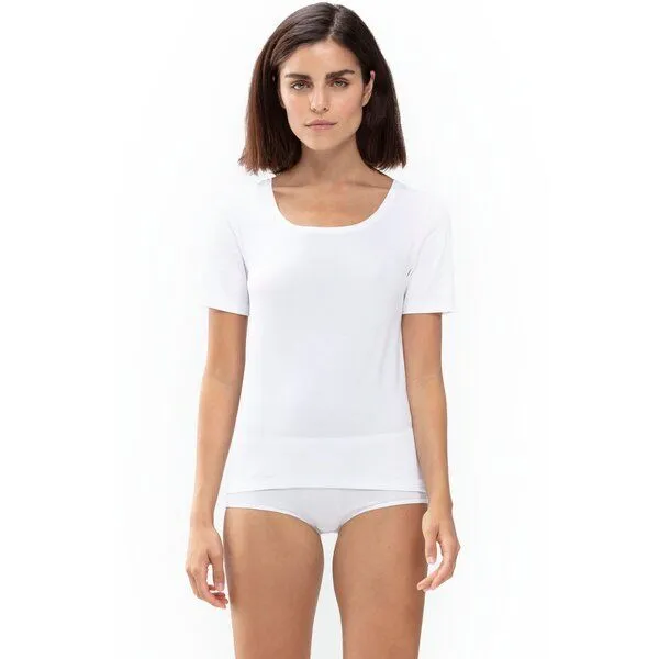 mey Mey Damen 1/2 Arm Unterhemd Organic | Bio-Baumwolle, Weiss, – Produktbild 1 von 3