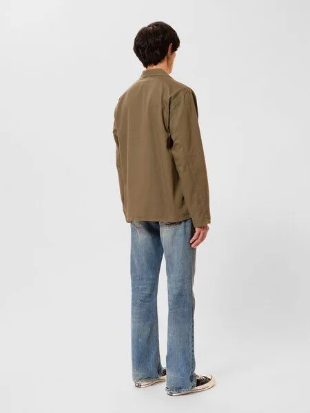 Nudie Jeans Nudie Jeans Buddy Herringbone Chore Jacket olive – Produktbild 2 von 4