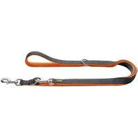 Hunter Hunter Verstellbare Führleine Maldon orange/ grau 1,5 cm – Produktbild 1 von 1