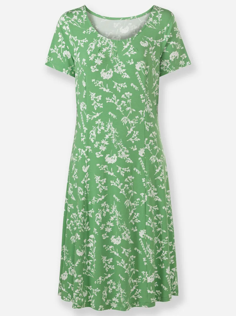 Witt Jerseykleid, Apfel-ecru-bedruckt, – Produktbild 1 von 2