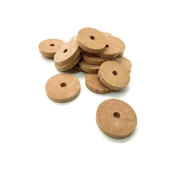 Kork-Deko Kork-Deko 20 Korkringe mit Bohrung für Rutenbau | Flower Ø 35 mm – Produktbild 4 von 4