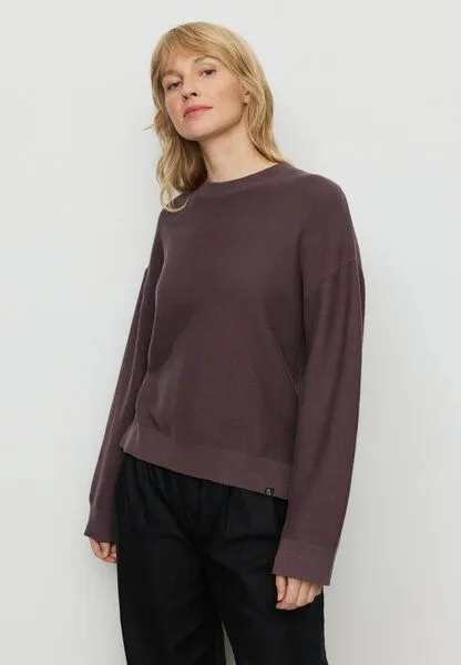 recolution recolution Strickpullover GINGKO, Dark grape, – Produktbild 2 von 4