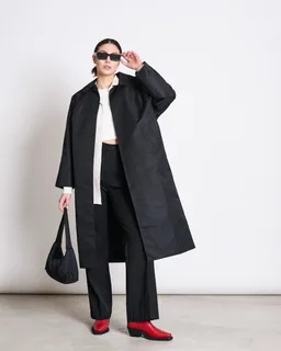 JAN N JUNE JAN 'N JUNE Damen vegan Car Coat Rec. Haze Schwarz – Produktbild 1 von 1