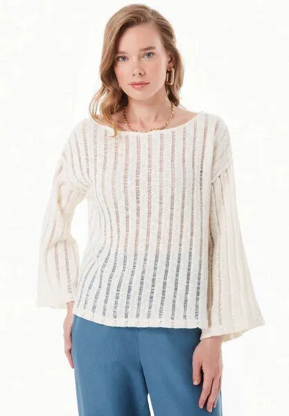 ORGANICATION ORGANICATION Bluse aus Bio-Baumwolle, Natural, – Produktbild 1 von 4