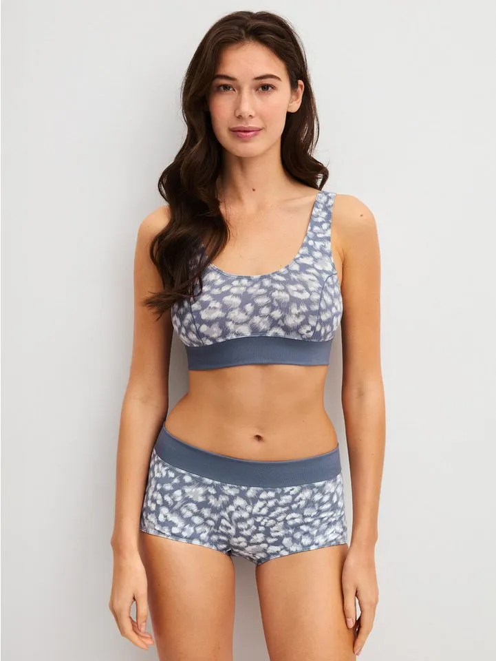 CALIDA CALIDA Bustier Elastic Trend Baumwollmix, Single Jersey Qualität, elastisch, bequem, sportlich, Grau, – Produktbild 3 von 5