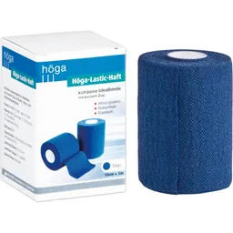Höga-Pharm HÖGA LASTIC haft Binde 10 cmx5 m blau 1 St Binden – Produktbild 1 von 1