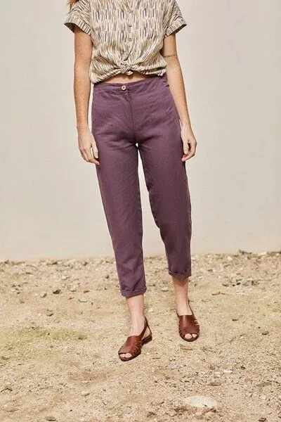 TIRALAHILACHA TIRALAHILACHA Pantalón Faren Pants, Lila, – Produktbild 2 von 4
