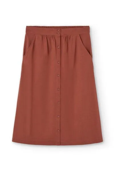 TIRALAHILACHA Tiralahilacha Galia midi skirt, Rot, – Produktbild 4 von 4