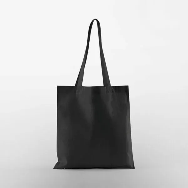 Westford Mill Westford Mill Baumwolltaschen mit langen Henkel, Schwarz, – Produktbild 1 von 2