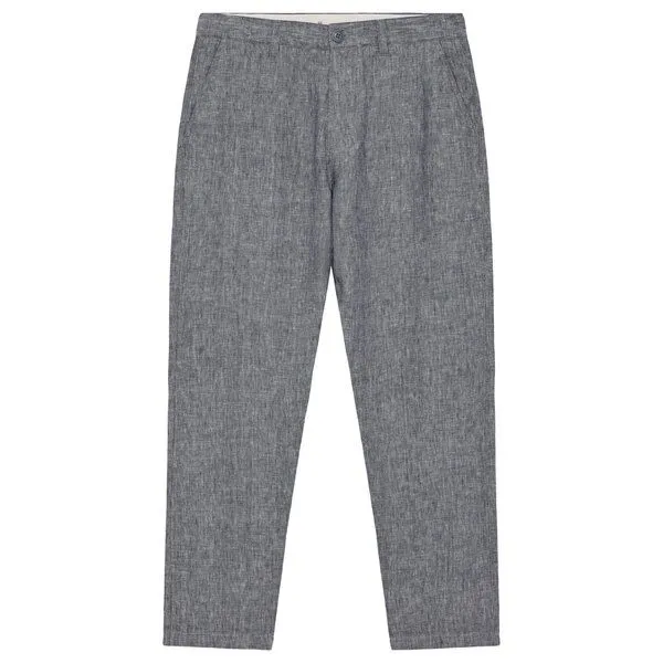 KnowledgeCotton Apparel KnowledgeCotton Apparel Leinen-Hose CHUCK, Vintage indigo, – Produktbild 1 von 3