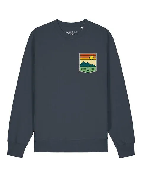 watapparel watapparel Sweatshirt Unisex Good Vibe, India ink grey, – Produktbild 1 von 2