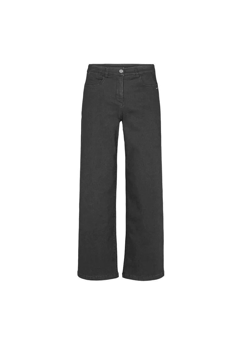 LAURIE LAURIE Damen vegan Hose Serene 5-Pocket Loose Medium Length Schwarz, Schwarz, – Produktbild 1 von 1