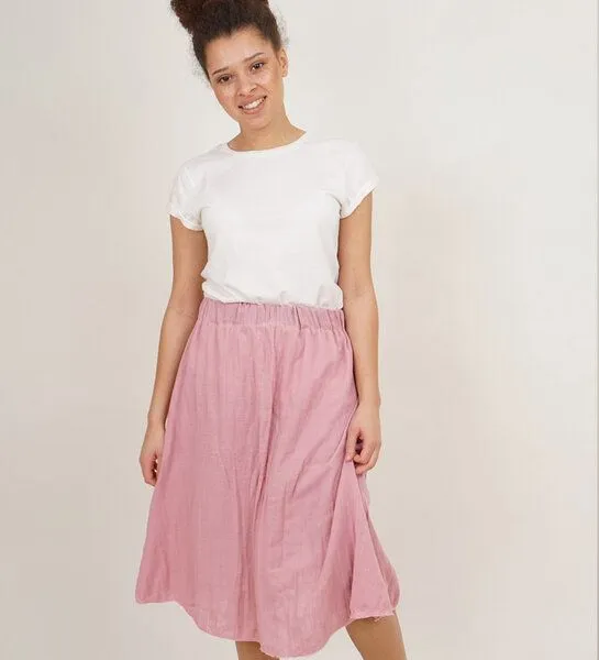 Lena Schokolade Lena Schokolade Musselin Rock aus Bio-Baumwolle, Rosa, – Produktbild 4 von 4