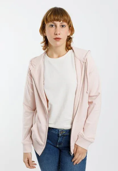 TORLAND TORLAND Damen Zip-Hoodie ZITA, Rosa (soft rose), – Produktbild 1 von 4