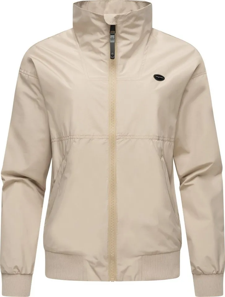 ragwear ragwear Outdoorjacke Goona stylische, wasserdichte Übergangsjacke mit hohem Kragen, Braun, – Produktbild 2 von 4