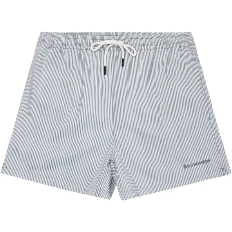 KnowledgeCotton Apparel Badehose KnowledgeCotton Apparel Seersucker, Bleu, – Produktbild 1 von 1