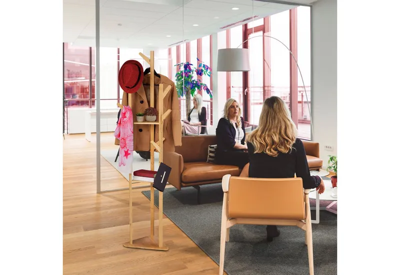RELAXDAYS RELAXDAYS Garderobenständer Bambus dreieckig, (1 St), Braun, – Produktbild 3 von 5