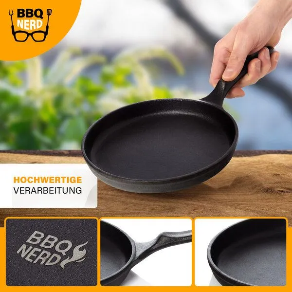 BBQ Nerd BBQ Nerd Gusseisen Crêpespfanne Ø 26 cm für Pfannkuchen Crêpes Spiegelei – Produktbild 3 von 4