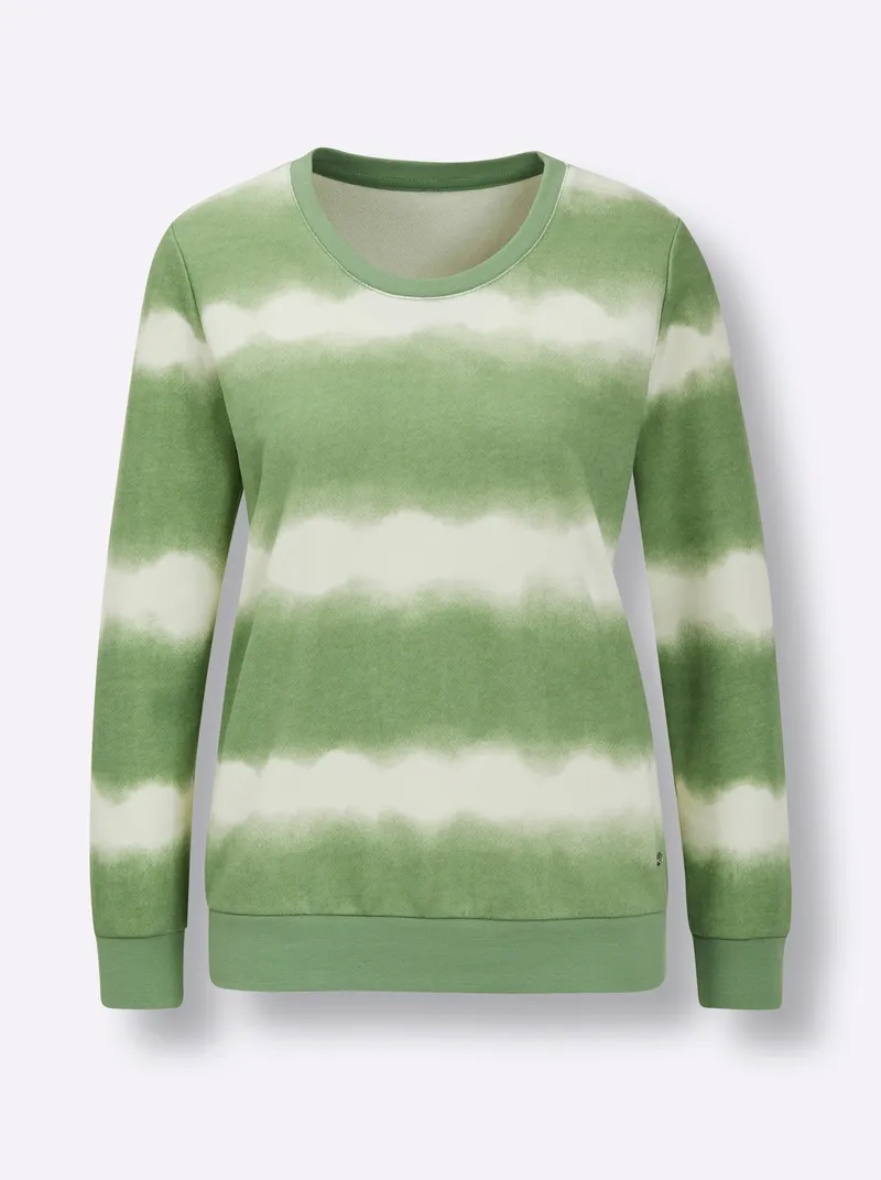 feel good Shirt eucalyptus-champagner-bedruckt, Eucalyptus-champagner-bedruckt, – Produktbild 1 von 2