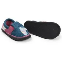 HANS NATUR Kinder Hausschuhe Walkpuschen Einhorn arctic blue-lipstick Gr. 24 – Produktbild 1 von 1