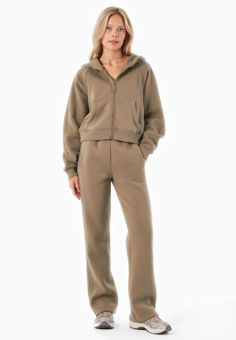 ORGANICATION ORGANICATION Damen vegan Hoodie Full Zip Joddy Gravel, Braun, – Produktbild 1 von 2