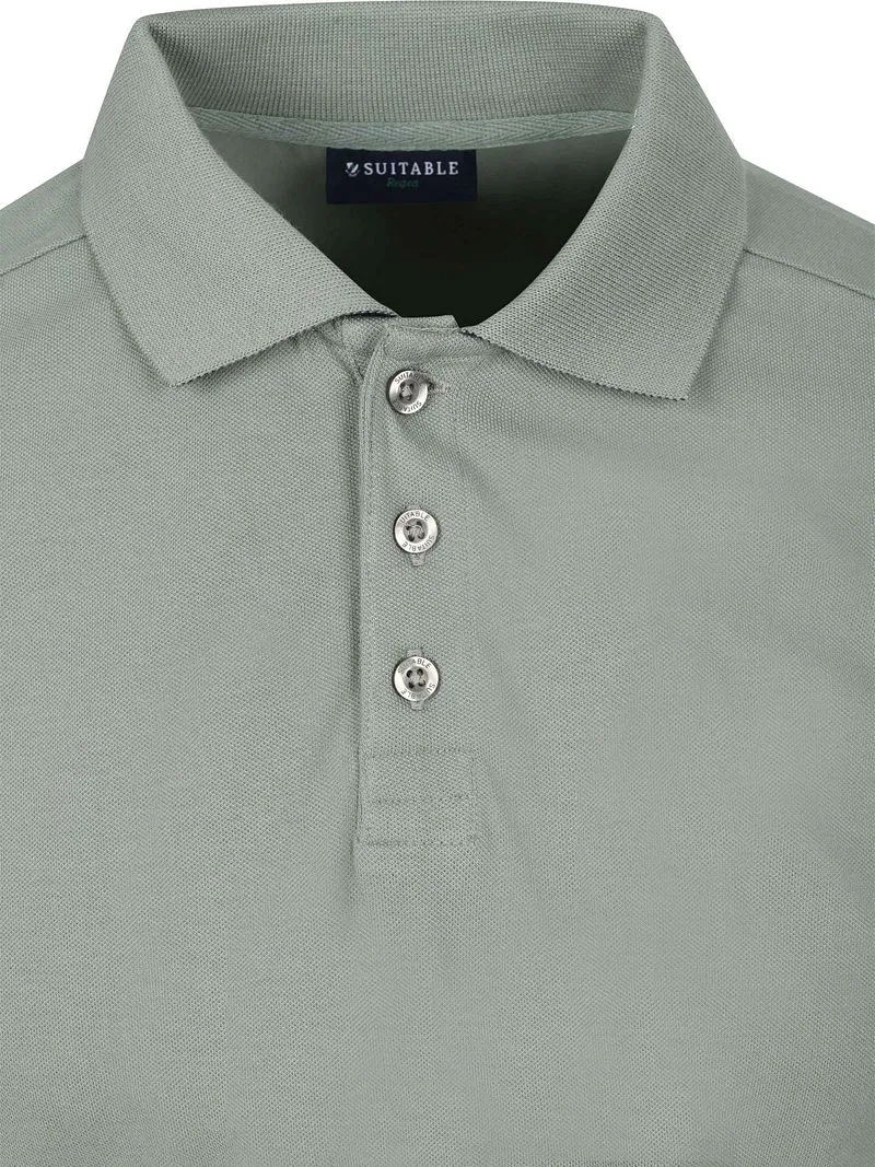 Suitable Suitable Respect Poloshirt Tiger Grün - Größe XXL, Grün, – Produktbild 4 von 5