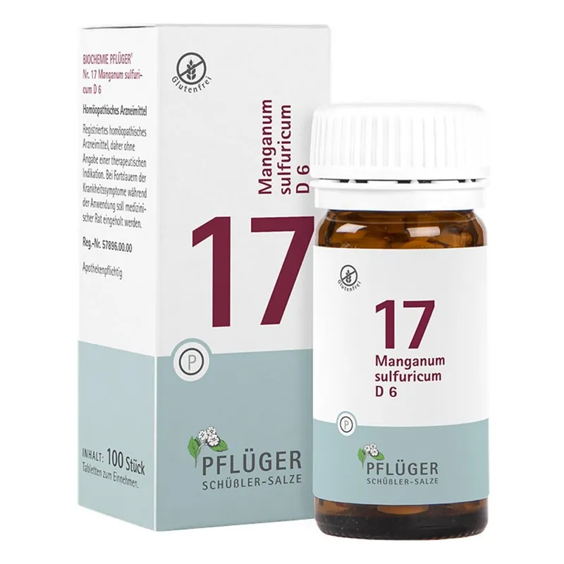 Biochemie Pflüger Schüßler-Salze Biochemie Pflüger 17 Manganum Sulfur. D6 Tbl. – Produktbild 2 von 2