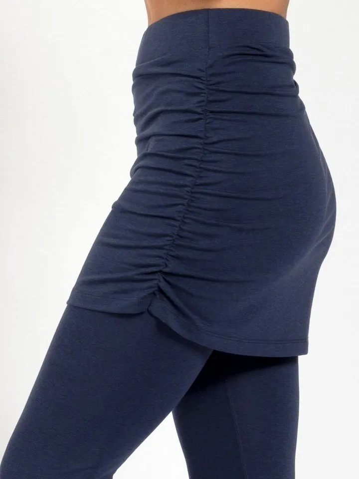 Magadi Magadi Leggings Lara mit Rock aus weichem Naturmaterial, Blau, – Produktbild 2 von 5