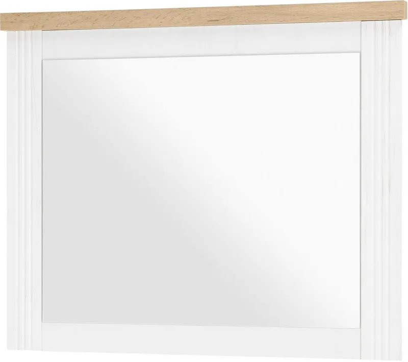 OTTO home Wandspiegel Westminster, Spiegel im Landhausstil, Garderobenspiegel, Dekospiegel, universell einsetzbar, rechteckig, modern, in 2 Farben erhältlich, Weiß, – Produktbild 1 von 4
